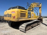 Back of used Komatsu Excavator in yard